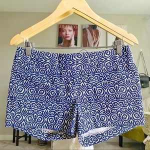 J. Crew Blue White Print Chino Women’s Shorts